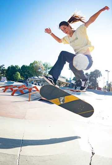 <!--daww19practice-->

Haley Isaak puts a hurtin’ on this pyramid corner with a another Tre.
