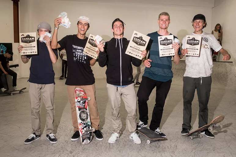 <!--daams17qual-->

Best Trick winners: Aurelien Giraud, Ivan Monteiro, Alexander Risvad, Kilian Zehnder and Jonas Carlsson. <a href=
