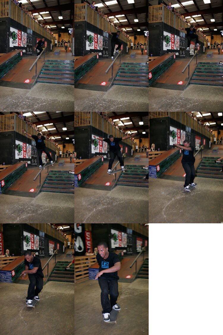 Nollie frontside noseblunt slide