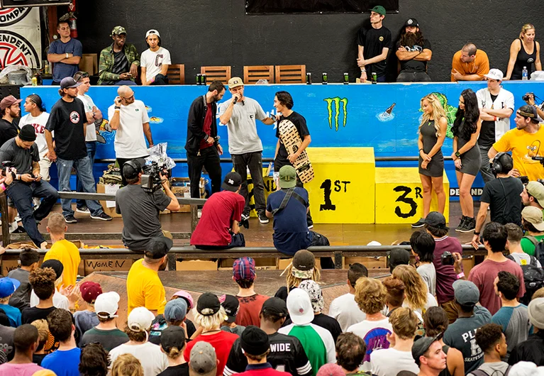 <!--am16sun-->

Gage Boyle accepts the Bromander In Chief award from Boards For Bros due to being a good dude and always donating his old skate stuff.