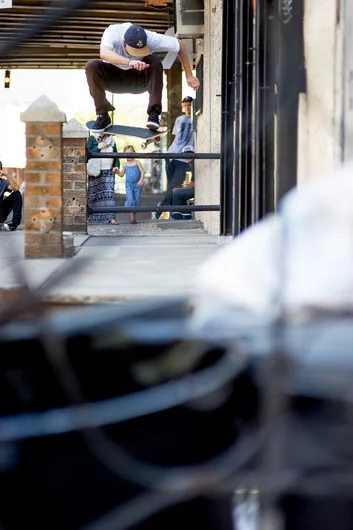 <!--spottoa15-->

The cake taker at this spot, however was Isle's John Baragwanath's ollie backside 180. Wowza! 
