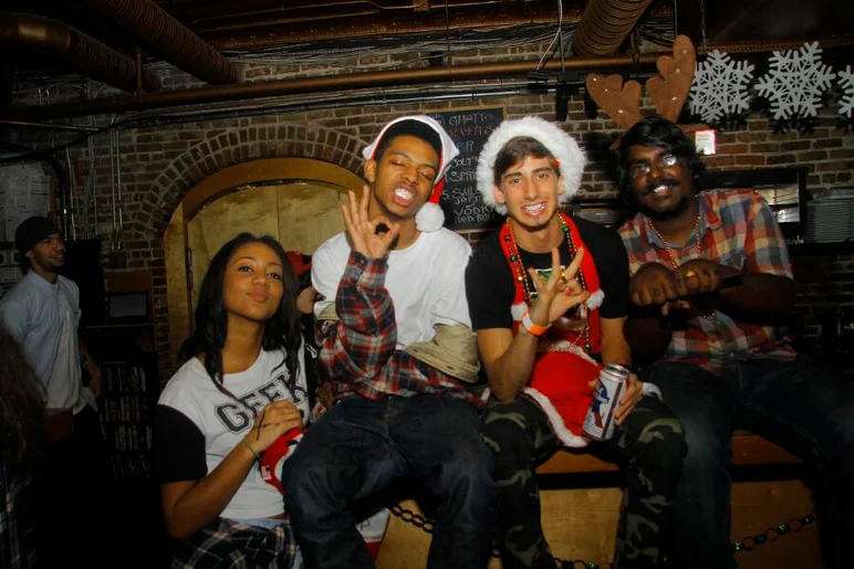 <!-- ghettoxmasthirteen -->

Everyone was getting down inside The Bricks.
