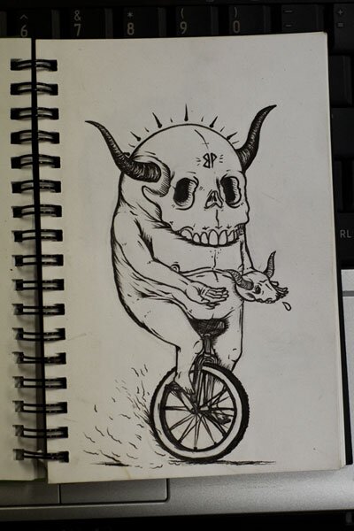 Open Austin's Artwar sketchbook and you will find