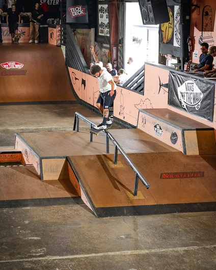 Tyson Zane joined the Ramp 48 squad and took this Front Feeble across and down the center piece

<!--clashofthecrews23day2-->