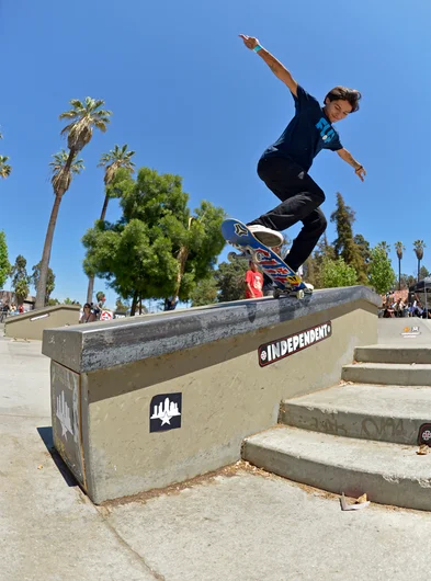 <!--dala152-->

Oscar Meza takes a break from Doggy Daycare and gets his Switch Backside 5-O on.