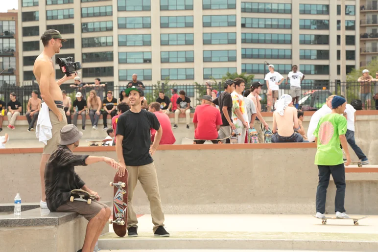 <!--lakaiflare-->

Floridian and now Lakai TM Daniel Wheatley documents the demo while chatting with Mike Carroll and Heath Kirchart.