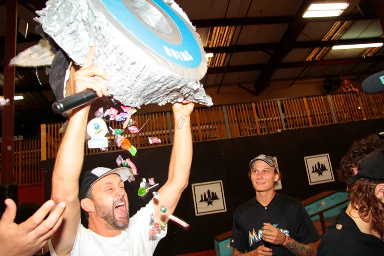 <!--andalewheelie-->

Brian Schaefer celebrating another successful event. Great job everyone!