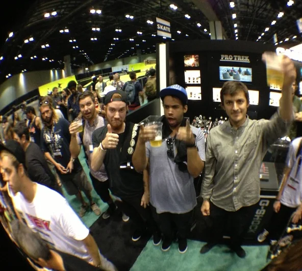 <!-- surfexpo2013 -->

Here's Seamus, Florida's PBR Rep, with Mikah, Alex, and Steve Stratton