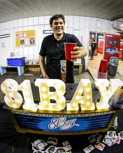 <!--ombj20photos-->

81Bay brewery was in the Courtyard serving up FREE liquid courage all night. Thanks guys!
