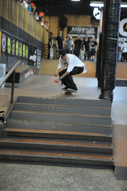 The best looking stunt of the night