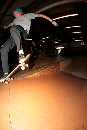 <!--eotmapr16-->
Chris Reitz was our first Employee of the Month and is a Kiddie Course Legend. Nose Slide Nollie Up.