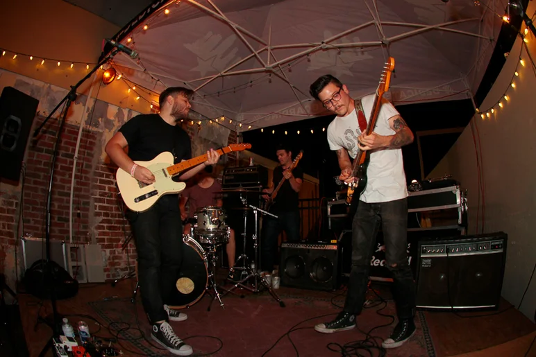 <!--bricks6photos-->
Brother Cephus: One of the great bands that showed up and played outside. 