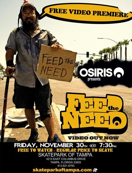 Feed the Need is being shown on November 30th