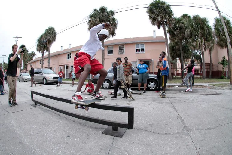 <!-- b4b2013dec -->

This kid got this board that day and was shredding right off the bat! Natural talent for sure, we'll see you here at the park, hopefully.