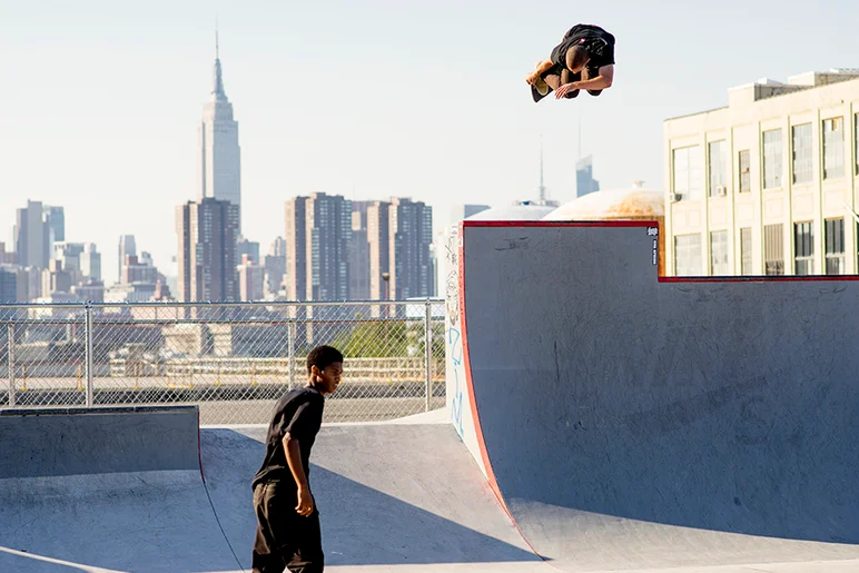 <!--danyc15-->

When we got to 50 Kent, Dylan Witkin was already flying over the top of buildings in between the chaos that was best trick warm up.