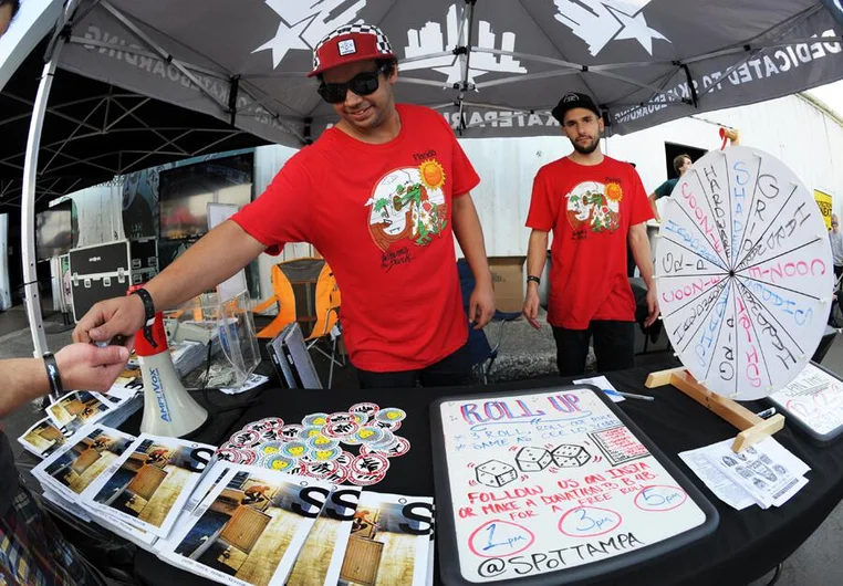 <!-- amdec13fri -->

AlBow aka MP3J was behind the SPoT marketing tent today with our product photographer, Marino Nicastro.