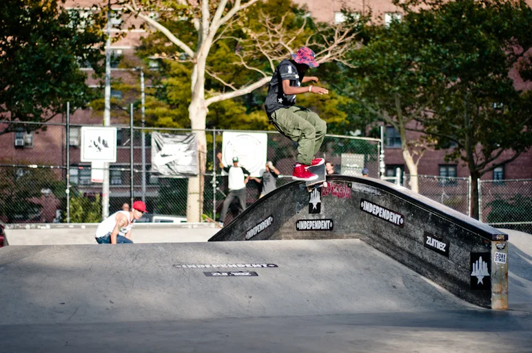 <!--nyc14day3-->

Karim Callender took second in the best trick comp with a smith frontside flip out!