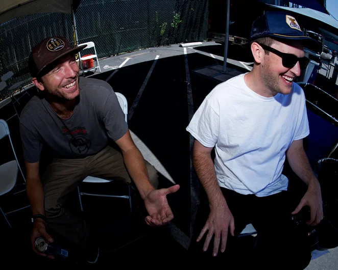 <!--costa15-2-->

C1RCA cohorts, Robbie Brockell and Jason Hainult got a case of the giggles.