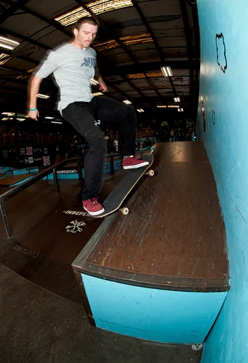 <!--am15satday-->

Front 180 Fakie 5-0s on lock?!  Ain’t that a doozy! Nate Greenwood.