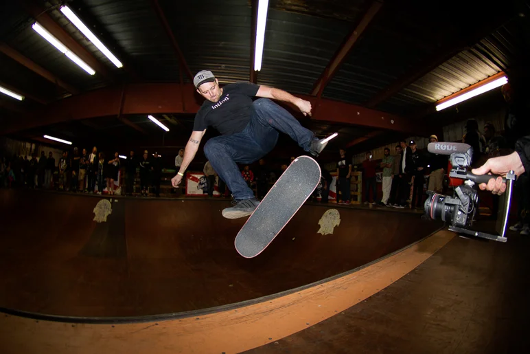 <!--OMBJ16-->

Brandon Knowles is really, really, good. This Blunt Kickflip to Fakie was probably the best crowd-pleaser of the night!