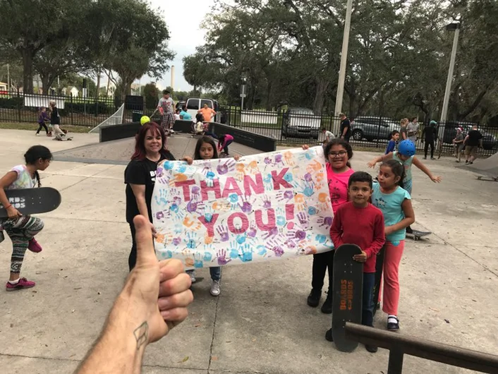 <!--b4bdesoto-->
THANK YOU to all the kids, parents, faculty and volunteers that helped us make this year's Distribution Day a success. Your continued support puts smiles on these kids' faces. Remember that you can always donate to Boards for Bros at any time by <a href=