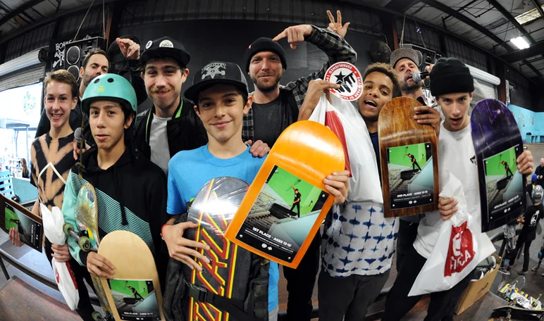 <!--vday16-->
Top five from 13-15 division, from left to right: Matt Savidakis, 5th; Aaron Depaulis, 3rd place; Jake Yanko, 1st place; Josh Wolf, 2nd place; Ryan Owen, 4th place.