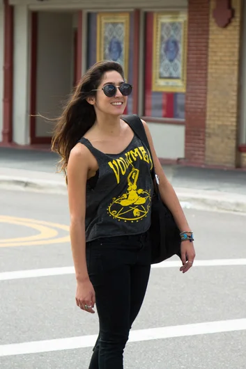 <!--kcc14-->

The lovely and talented Ms. Alex B. showing up in Ybor.