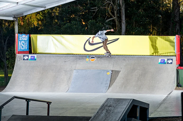 <!--daaus-fri-->

John Bejarano came all the way from Colombia to master the English language but might as well master some Backside Tailslides while he’s at it.