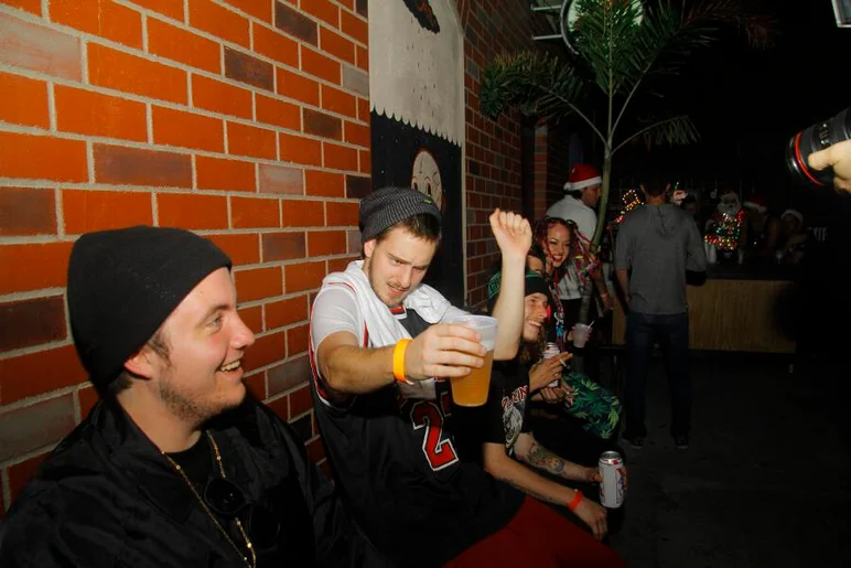 <!-- ghettoxmasthirteen -->

SPoT Employee Michael Andruzzi was enjoying his night!