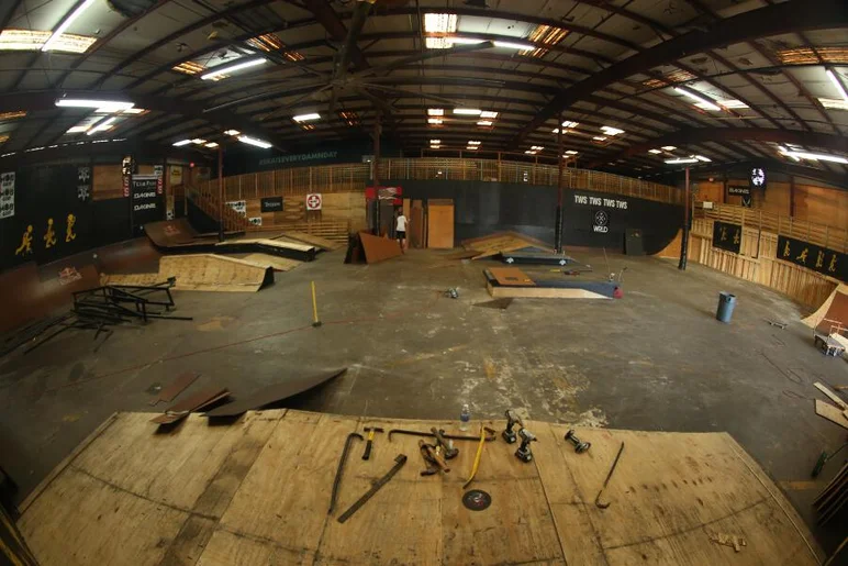 <!-- 2013coursedemo -->

The wallride is also gone, along with the pyramid rail and flatbar. <a href=