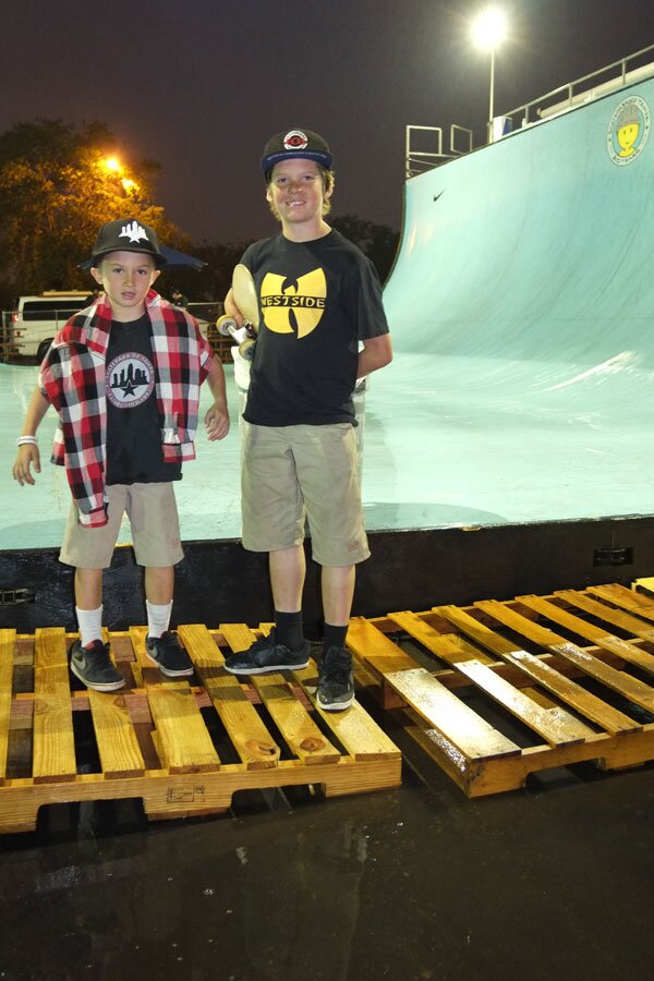 And that's how our night ended.  Floating away