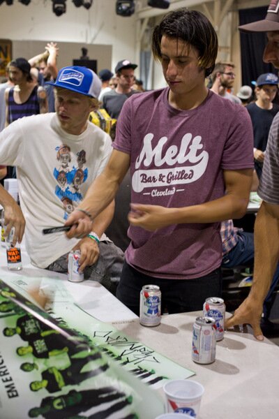 Later that night, the autograph sessions