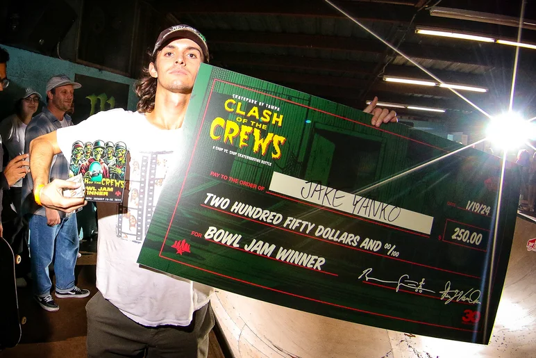 Jake takes the Win and the Check. 

<!--cotc-2024-bowljam-->