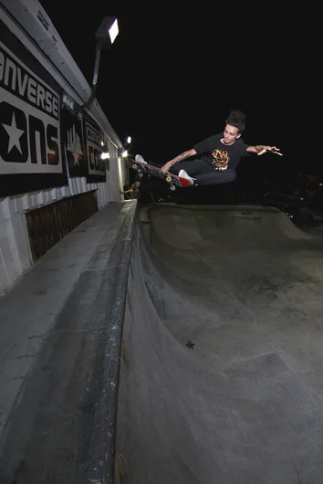 <!--creechpreem-->
Usually whenever you see Chuckie, Alejandro is right behind him doing something just as gnarly. Frontside over the door.