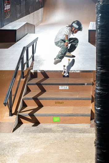 One of my favorite photos from the day. I've shot this photo of Messiah a few times over the years but this is his best kickflip to date. His style is really developing!

<!--harvestjam2022-->