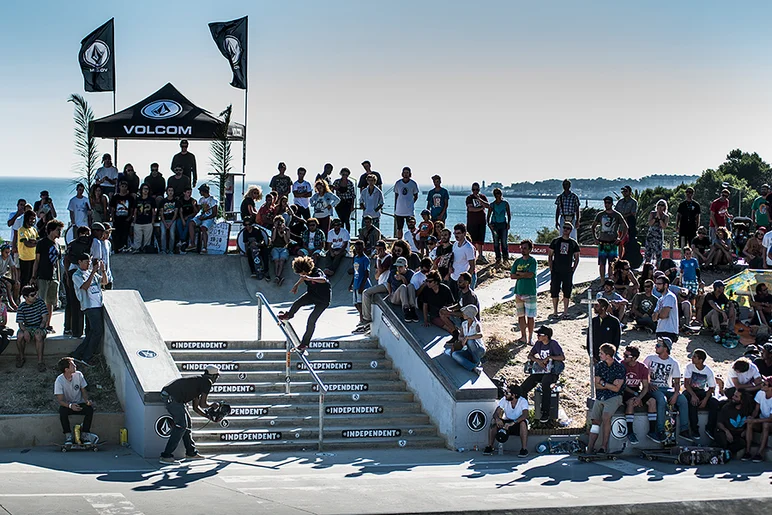 <!--daport14sun-->

...and a nosegrind down the 10-stair to seal the deal.  Nassim won last year's Amsterdamn Am and killed it again this year.  Good job man.