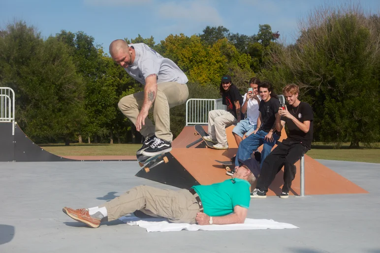 The park is officially open now that Brian has ollied over a city councilman. <!--b4btexas21-->