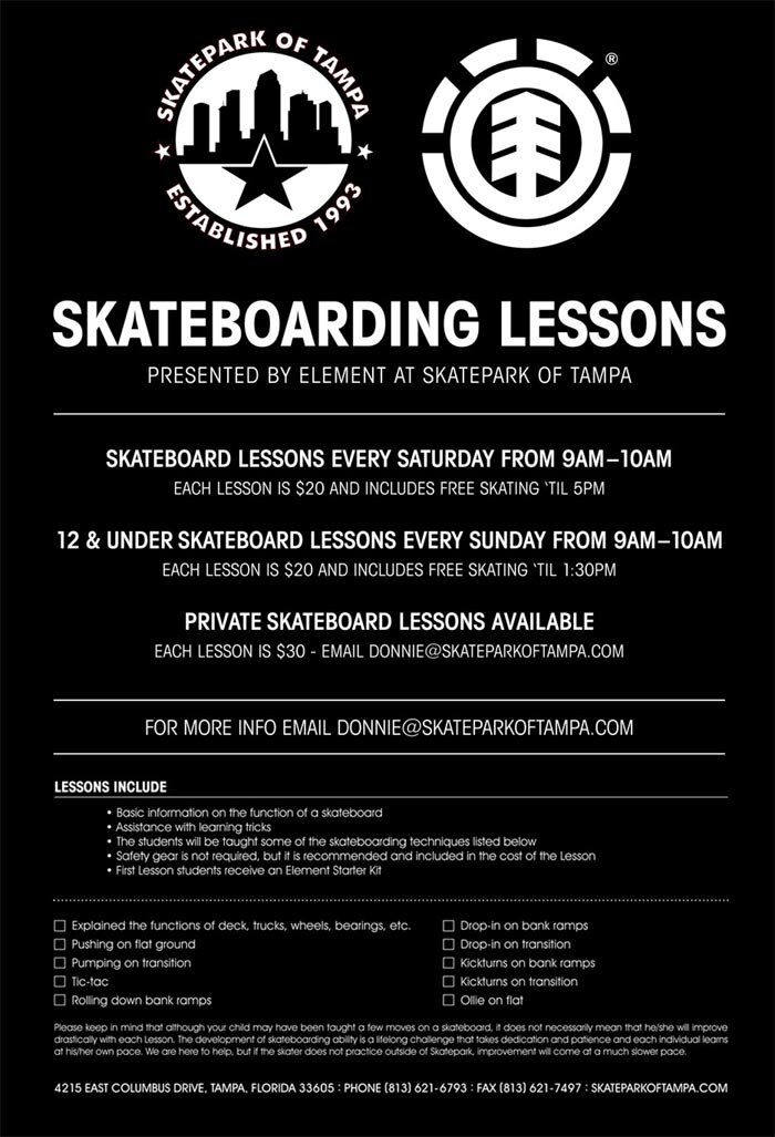 Skateboard Lessons