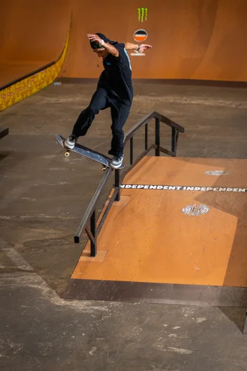 Jhancarlos could do whatever he wanted on the gap to rail.

<!--TampaAm21IndyBestTrick-->