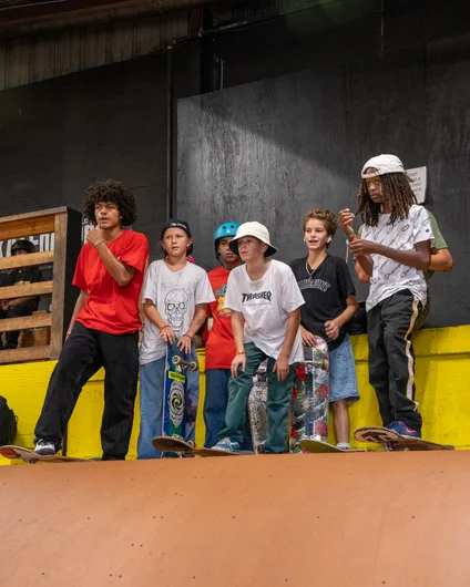 Kahuna crew talking about their runs.  <!--harvestjam21-->