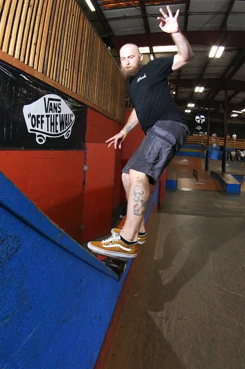 <!--hj17photos-->

Brian Adams about to jam up the rail on this 50-50.