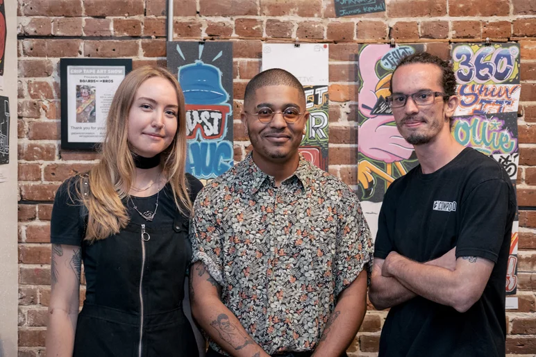 <!--pro19thursnight-->

James Kendall is a rad artist from St. Pete that helped us design a Boards for Bros shirt. <a style=