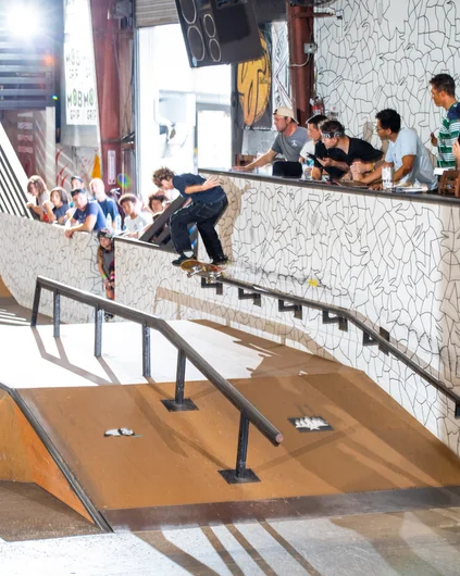 Here he goes again. Back crook across the wall rail. Can you tell who won the sponsored division?

<!--backtoschoolbash2022-->