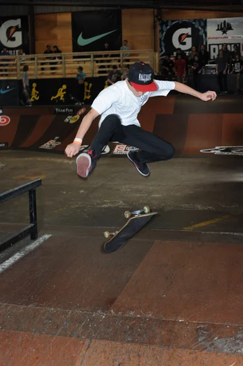 Jayden Bono 360 flipping in his first of many future Tampa Ams.<!-- Tampa Am 2012 Photos -->