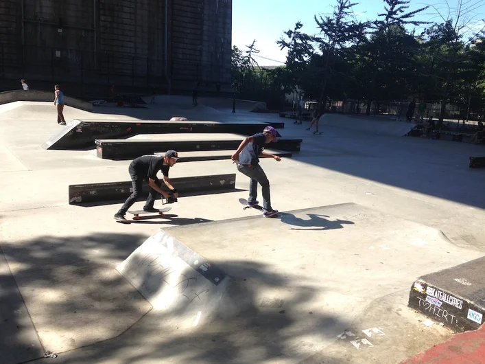 <!-- nycsummer2013 -->

Joe Pelham working hard with NYC local Chris Pierre Jaques