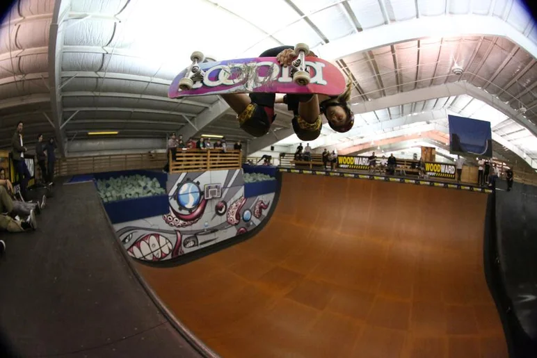 <!-- woodwardwest2013 -->

The only girl in the contest, Alana Smith almost took $100 from Schafer's and $100 from Neal Hendrix on her first 540. Next year, Alana.