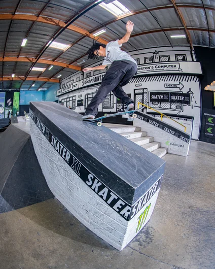 Nobi was killing it in the Qualifiers and made his way to the finals finishing 12th overall. Locked in back 180 nosegrind down the hubba

<!--damnamla2023finals-->