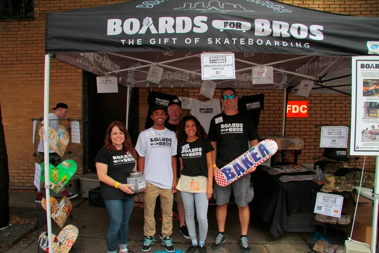 <!--bricks5year-->
This event was set up to benefit Boards for Bros; an organization that raises money to then build skateboards and give them out to the less fortunate, and hopefully teach the whole world how to skate.