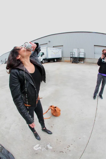 <!--da-atl-marino-->

Alex Bibiloni getting into party mode. Shotgun with a small spillage. Jack Loktu on chatsnap I think, or is it Snapchat?