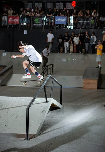 Ginwoo gets Best Trick started with a safety move on his behalf with a Kickflip Backtail Bigspin Out!

<!--damnambreda22qualifiersphotos-->